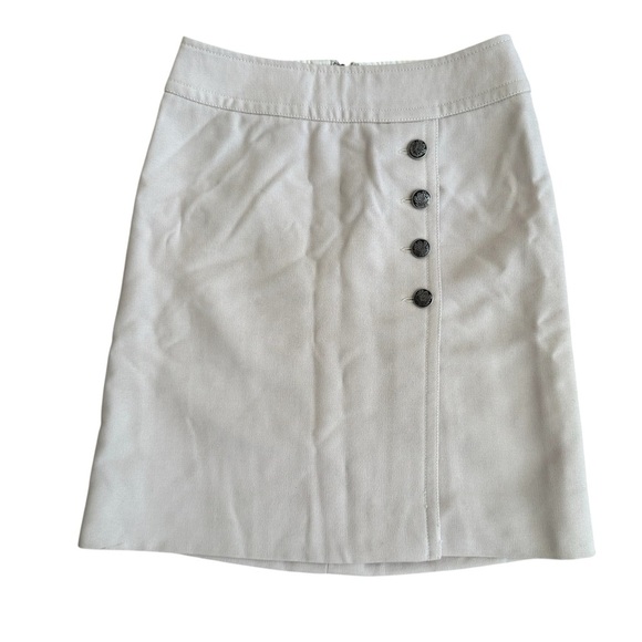 Dolce & Gabbana Beige Cream 100% Virgin Wool Skirt Mini Straight 40 Small - Picture 1 of 14